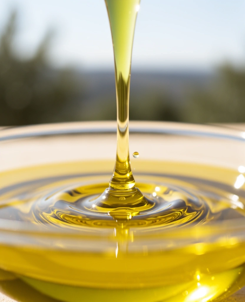 Dettaglio olio d'oliva di qualità